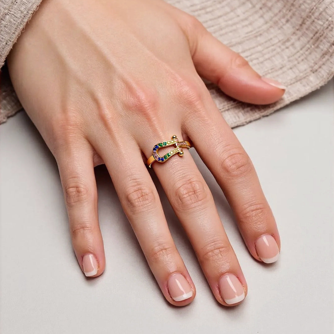 Horse Shoe Ring | Støtt brystkreft