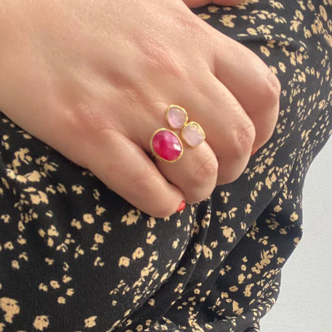 Aurora Trinity Ring | Støtt brystkreft