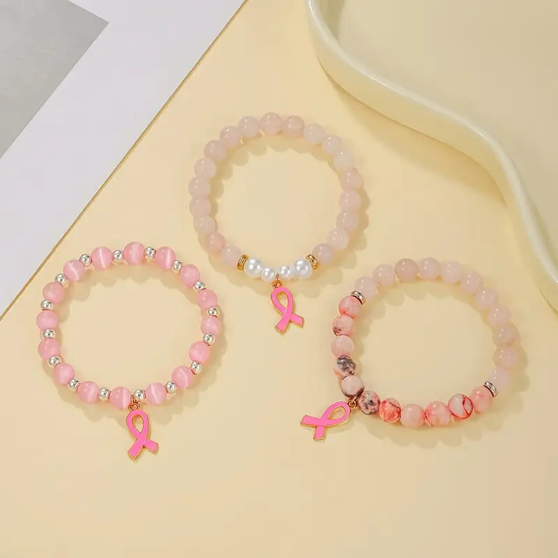 Pink Ribbon Bracelet | Støtt brystkreft