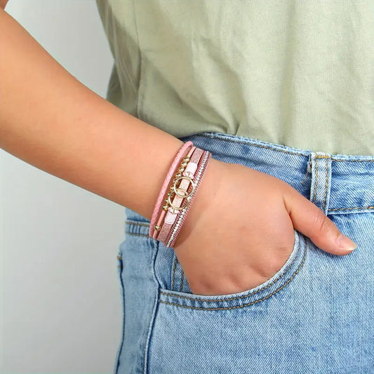 Glamorous Weave Bracelet | Støtt brystkreft