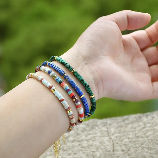 Natural Stone Bracelet | Støtt brystkreft