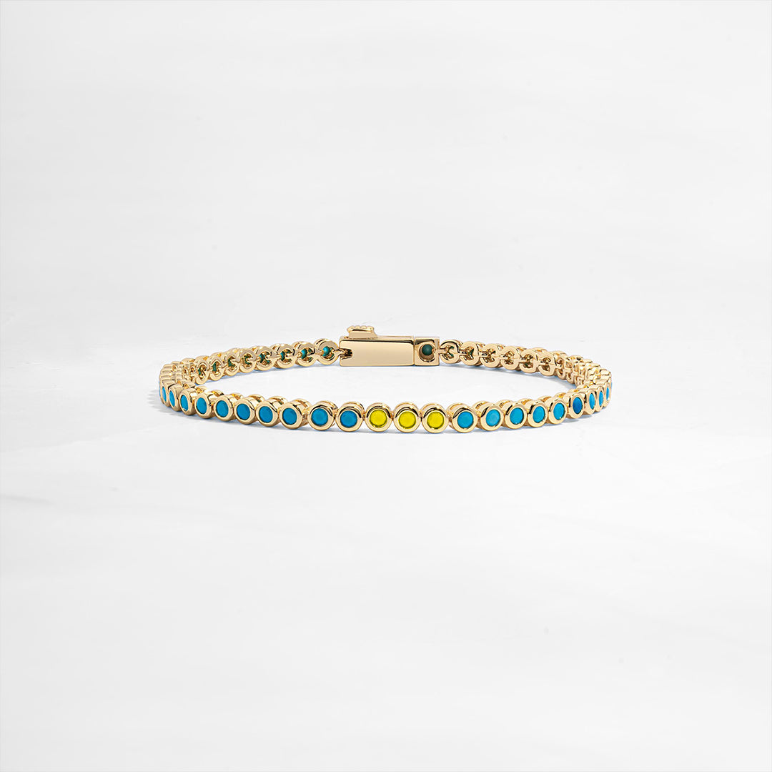 Turquoise Gemstone Bracelet | Støtt diabetes