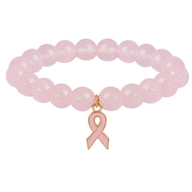Natural Crystal Bracelet | Støtt brystkreft
