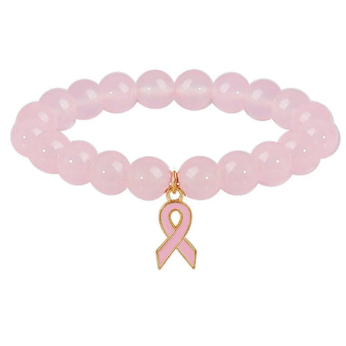 Natural Crystal Bracelet | Støtt brystkreft