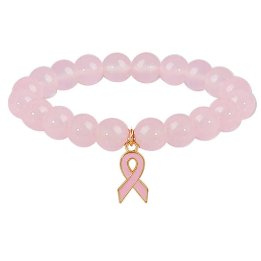 Natural Crystal Bracelet | Støtt brystkreft