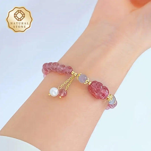 Pink Stone Bracelet | Støtt brystkreft