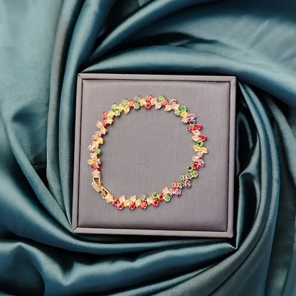 Glass Gemstones Bracelet | Støtt brystkreft