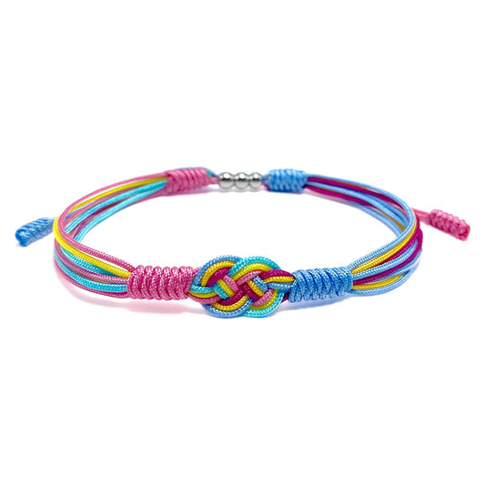 Rainbow Rope Bracelet | Støtt brystkreft