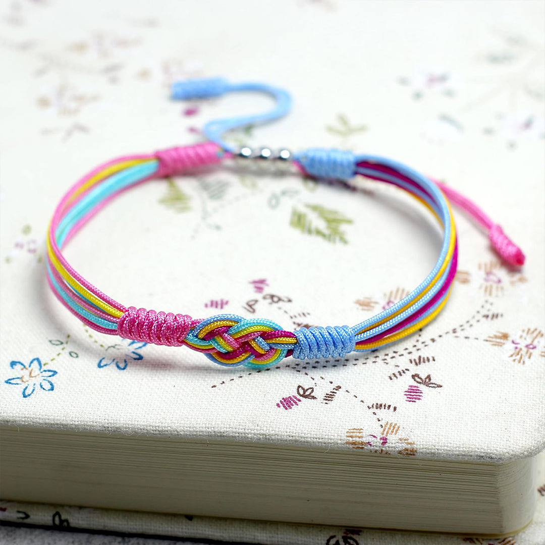 Rainbow Rope Bracelet | Støtt brystkreft
