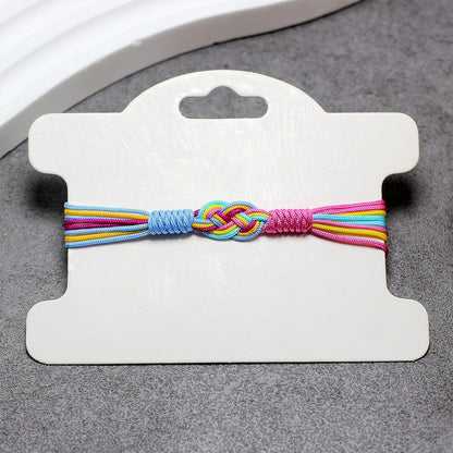 Rainbow Rope Bracelet | Støtt brystkreft