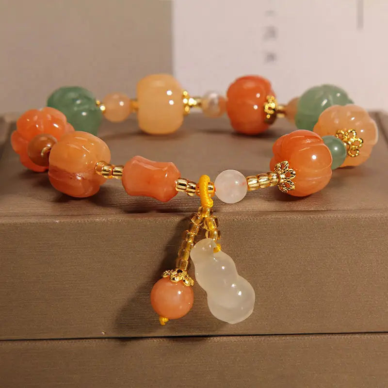 Pumpkin Bead Bracelet | Støtt brystkreft