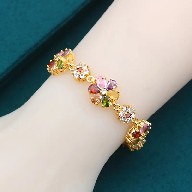 Colorful Floral Bracelet | Støtte Brystkreft