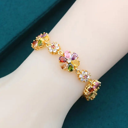 Colorful Floral Bracelet | Støtte Brystkreft