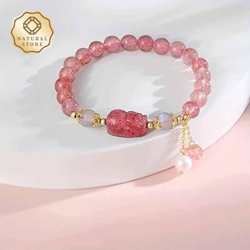 Pink Stone Bracelet | Støtt brystkreft