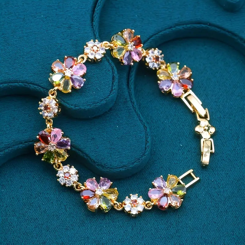 Colorful Floral Bracelet | Støtte Brystkreft