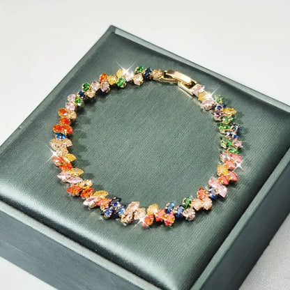 Glass Gemstones Bracelet | Støtt brystkreft
