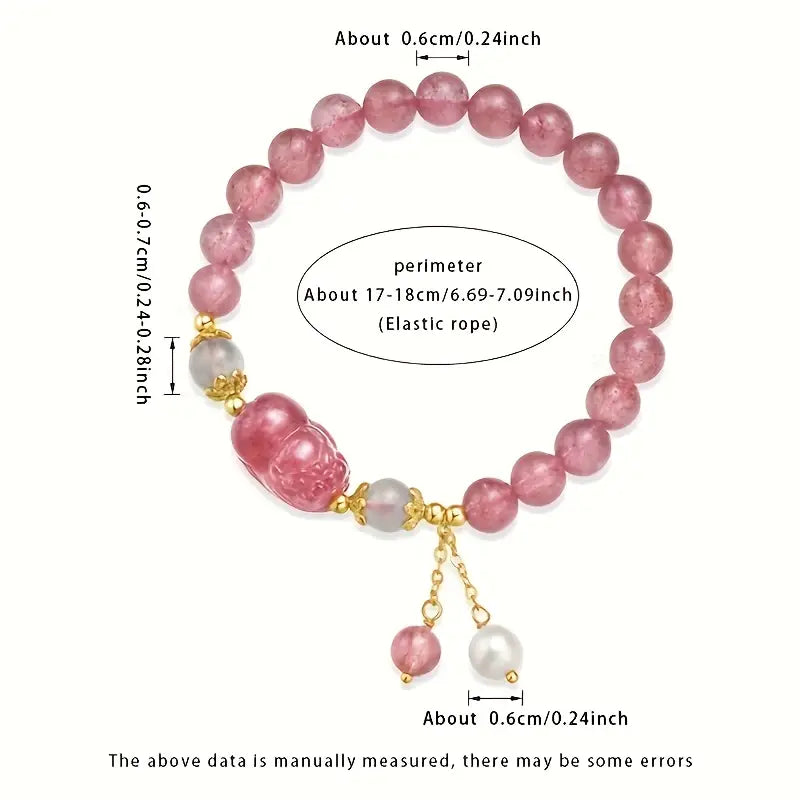Pink Stone Bracelet | Støtt brystkreft