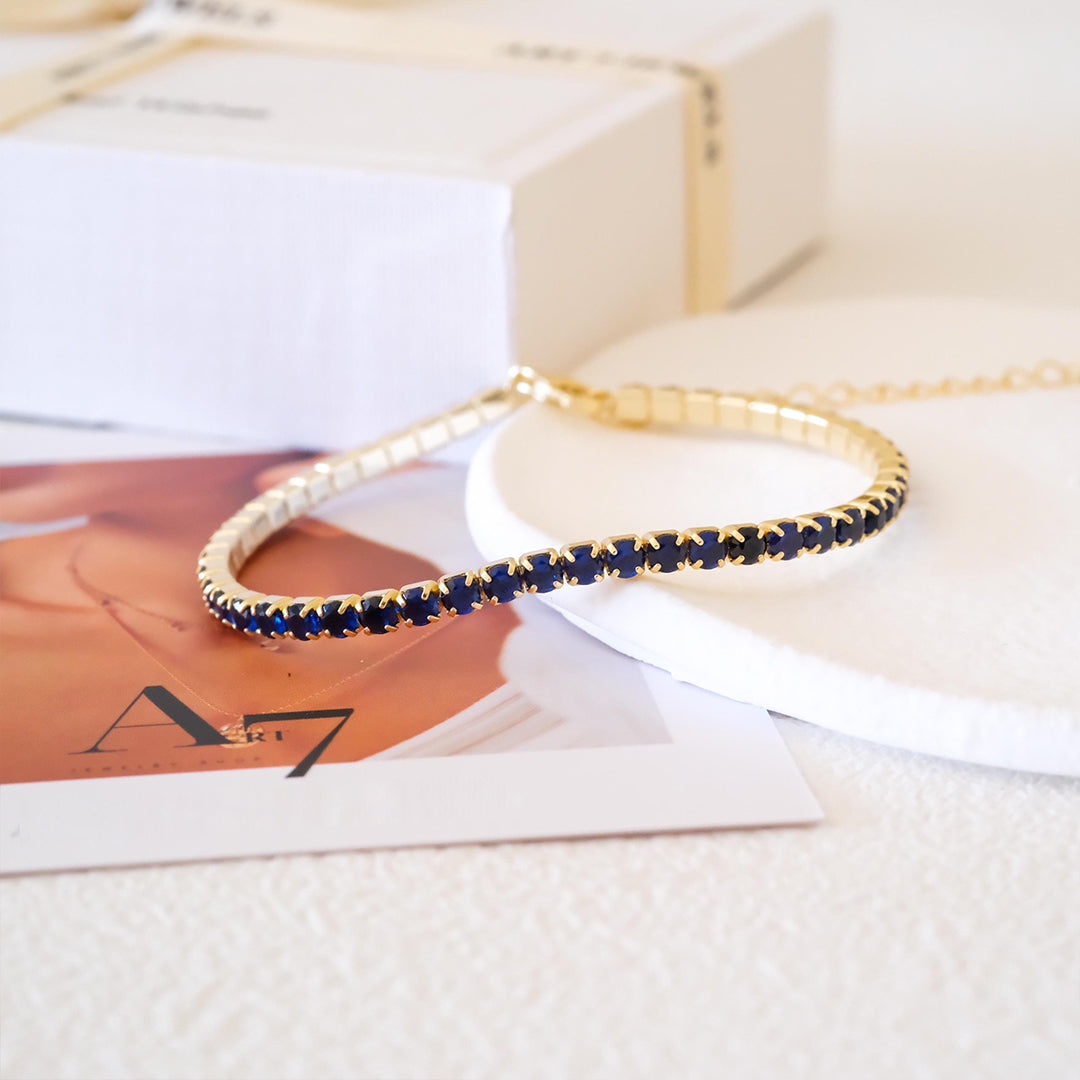 Sapphire Diamonds Bracelet | Støtt diabetes