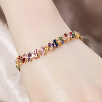 Glass Gemstones Bracelet | Støtt brystkreft