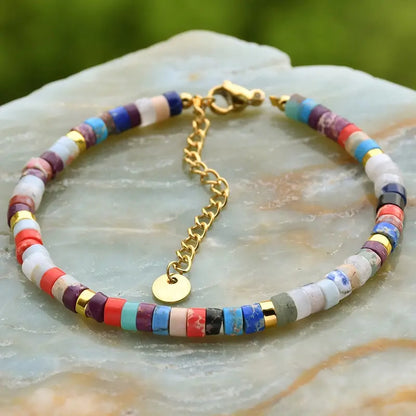 Natural Stone Bracelet | Støtt brystkreft