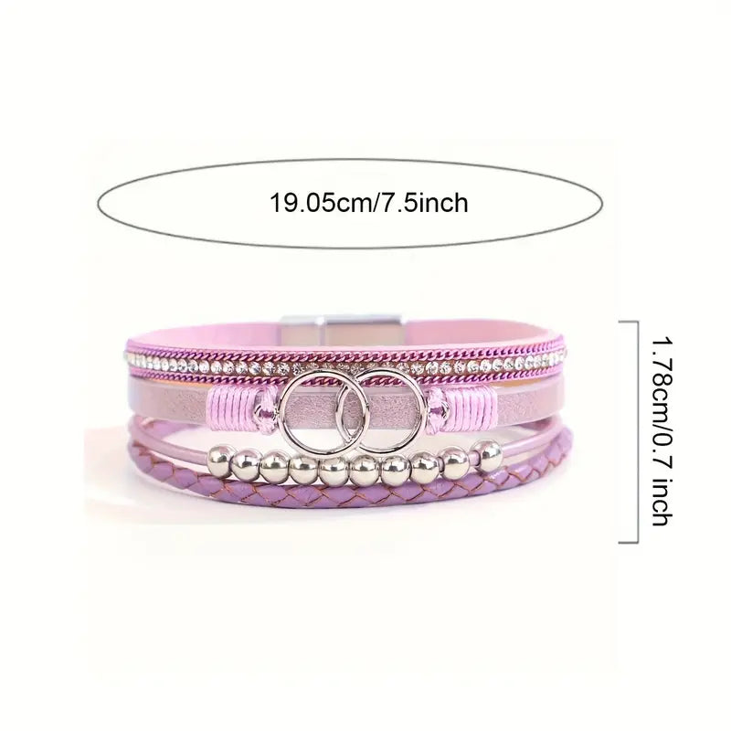 Glamorous Weave Bracelet | Støtt brystkreft