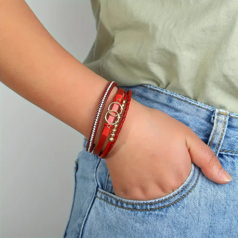 Glamorous Weave Bracelet | Støtt brystkreft