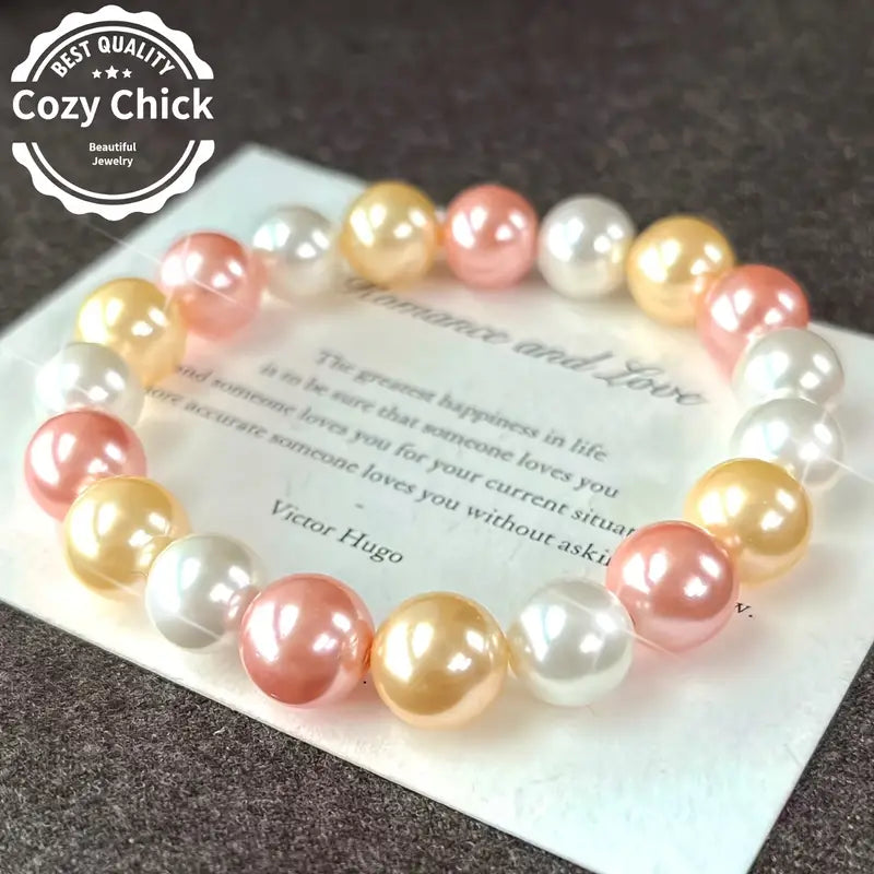 Dopamine Pearl Bracelet | Støtt brystkreft