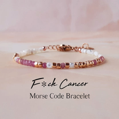 Morse Code Bracelet | Støtt brystkreft