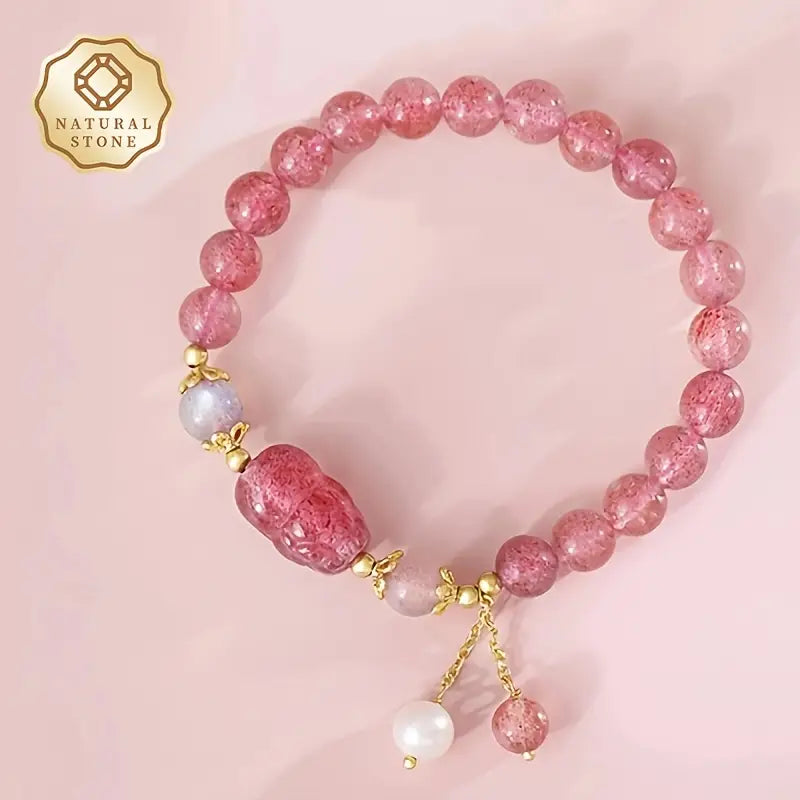 Pink Stone Bracelet | Støtt brystkreft