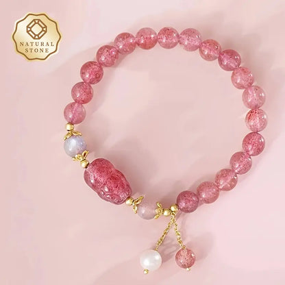 Pink Stone Bracelet | Støtt brystkreft