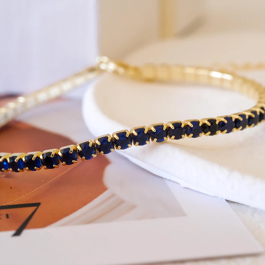 Sapphire Diamonds Bracelet | Støtt diabetes