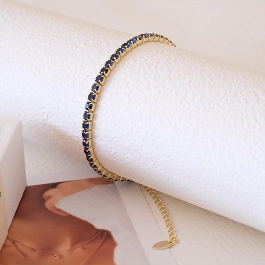 Sapphire Diamonds Bracelet | Støtt diabetes