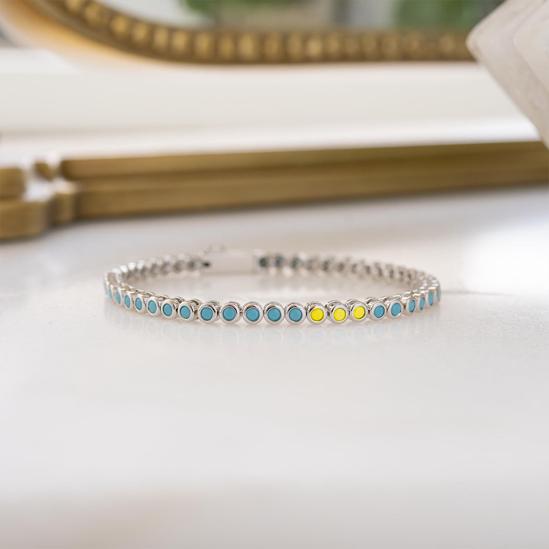 Turquoise Gemstone Bracelet | Støtt diabetes