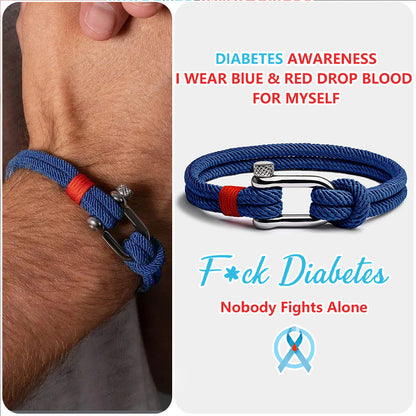 Anchor Navy Bracelet | Støtt diabetes