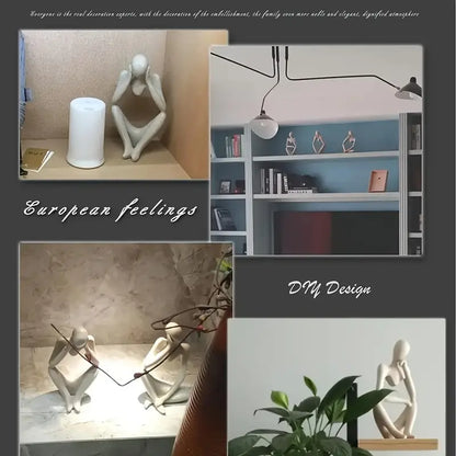 Sculptura™ – 3-delers abstrakt skulptursett «Thinker»
