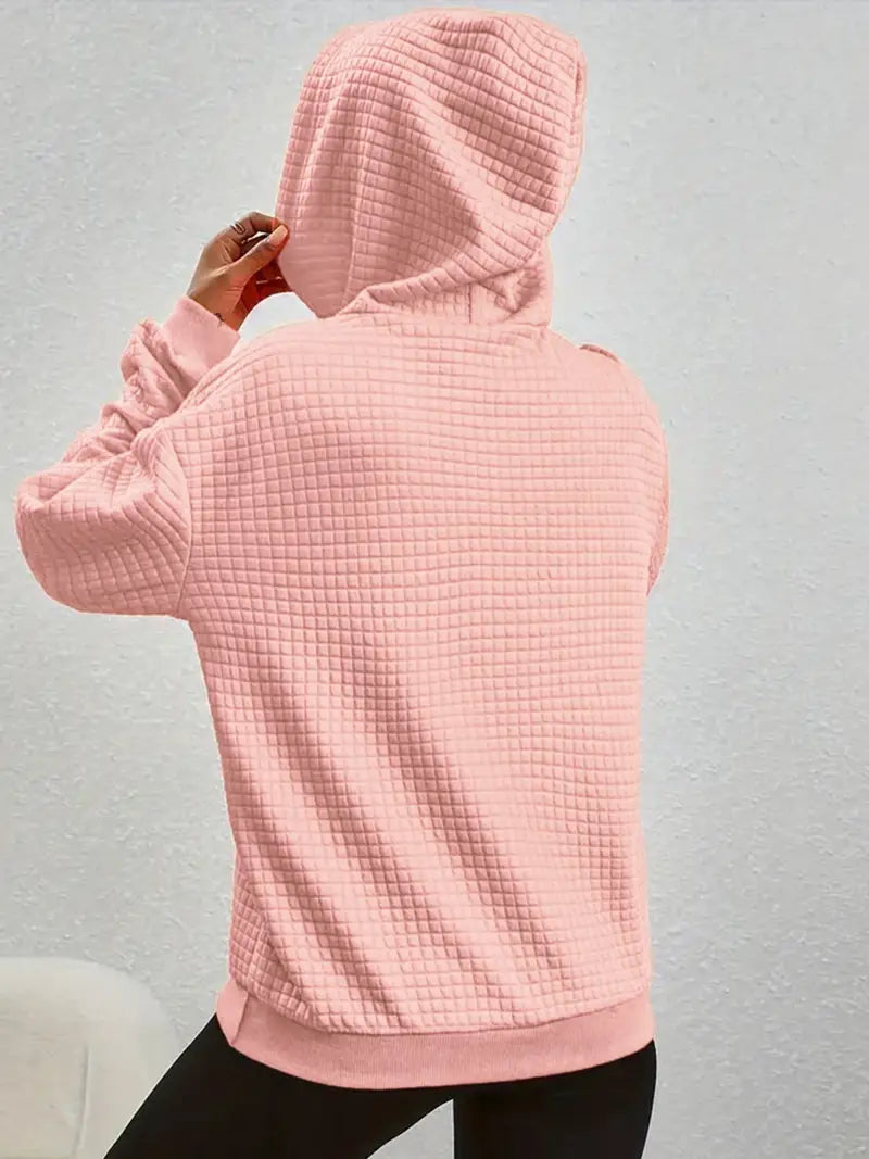 Fashionable Waffle Hoodie | Støtt brystkreft