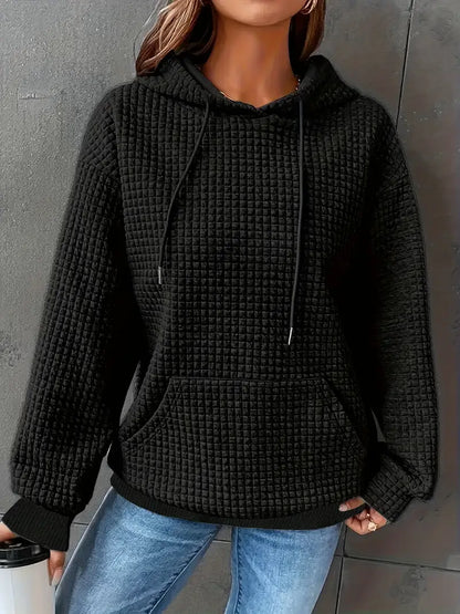 Fashionable Waffle Hoodie | Støtt brystkreft