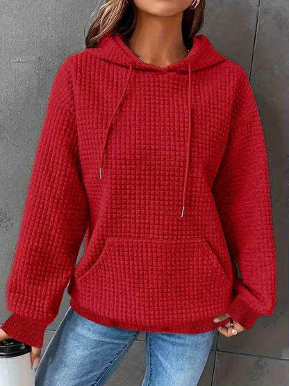 Fashionable Waffle Hoodie | Støtt brystkreft