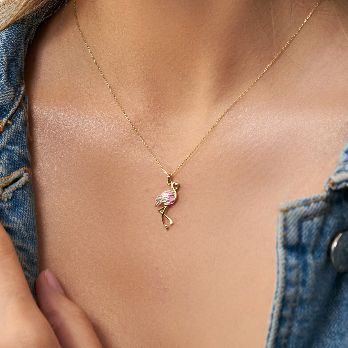 Pink Flamingo Necklace | Støtt brystkreft