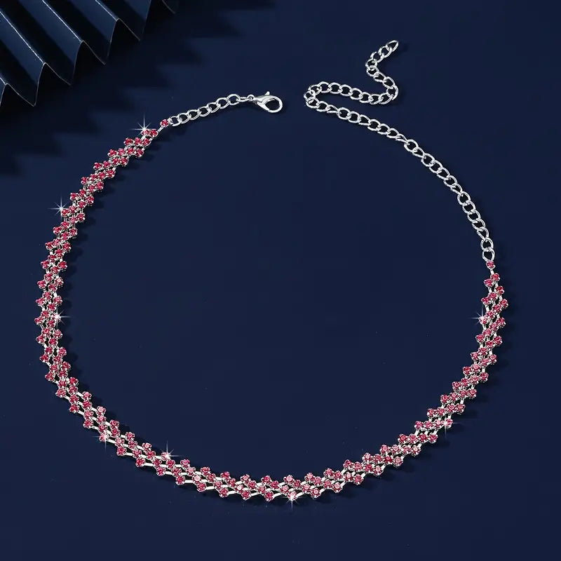 Rhinetone Rhombus Necklace | Støtt brystkreft