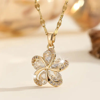 Luxury Flower Necklace | Støtt brystkreft