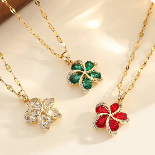 Luxury Flower Necklace | Støtt brystkreft
