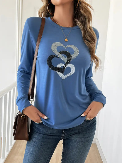 Heart Chain Sweatshirt | Støtt diabetes