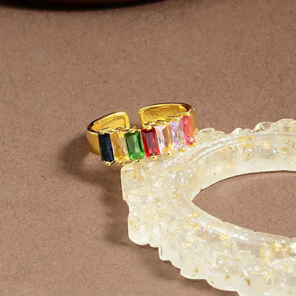 Golden Multicolored Ring | Støtt brystkreft