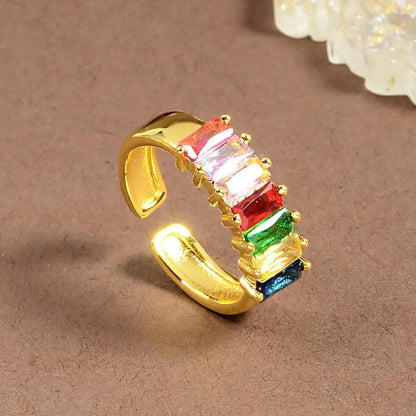 Golden Multicolored Ring | Støtt brystkreft