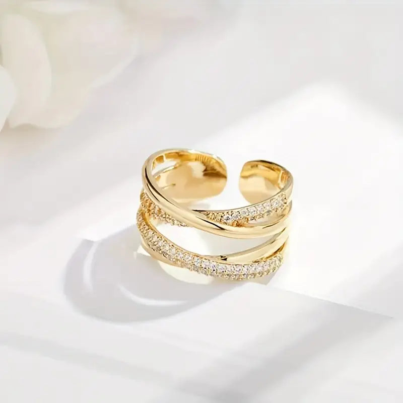 Luxurious Double Layer Ring | Støtt brystkreft