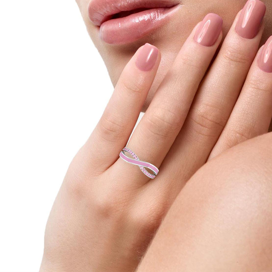 Pink Infinity Ring | Støtt brystkreft