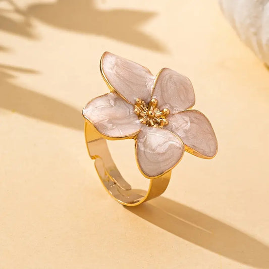 Exquisite Flower Ring | Støtt brystkreft