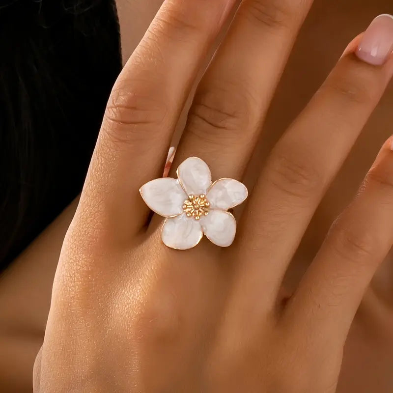 Exquisite Flower Ring | Støtt brystkreft