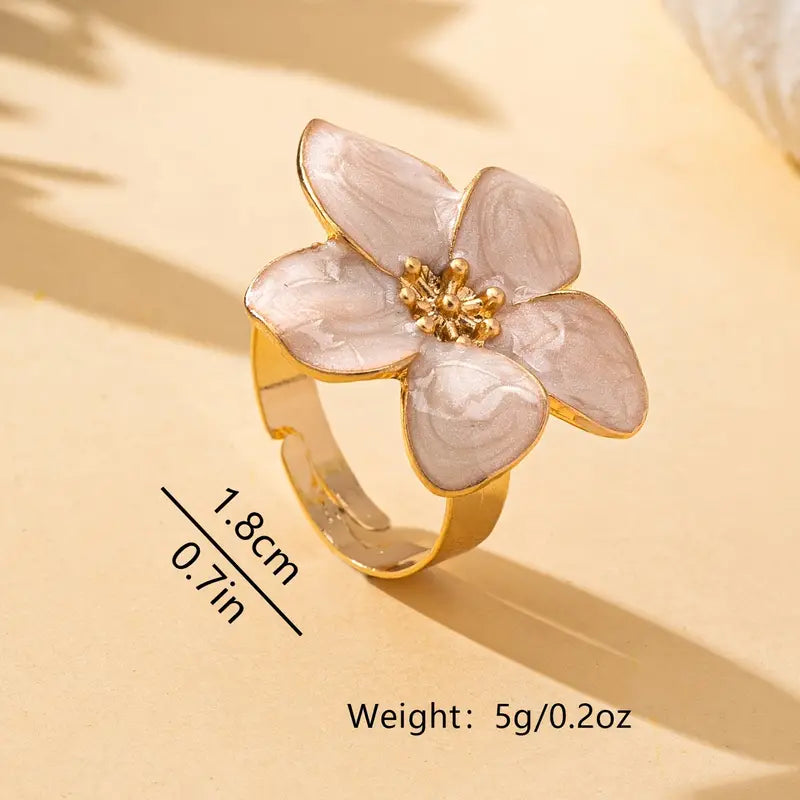 Exquisite Flower Ring | Støtt brystkreft